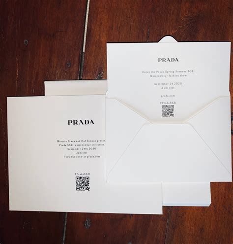 prada invites|Prada Invites: The Envelope .